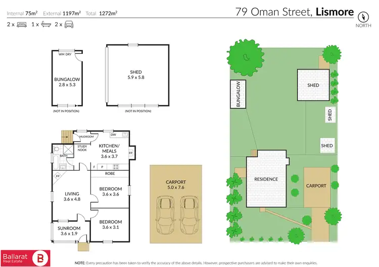 Floorplan of Homely house listing, 79 Oman Street, Lismore VIC 3324