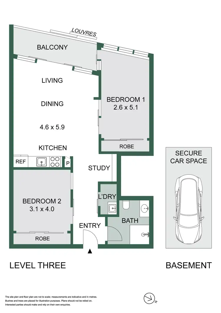 Floorplan of Homely apartment listing, 308/11A Lachlan Street, Waterloo NSW 2017