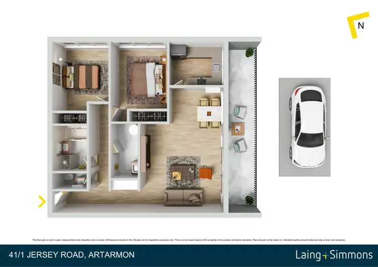 Floorplan of Homely apartment listing, 41/1 Jersey Road, Artarmon NSW 2064