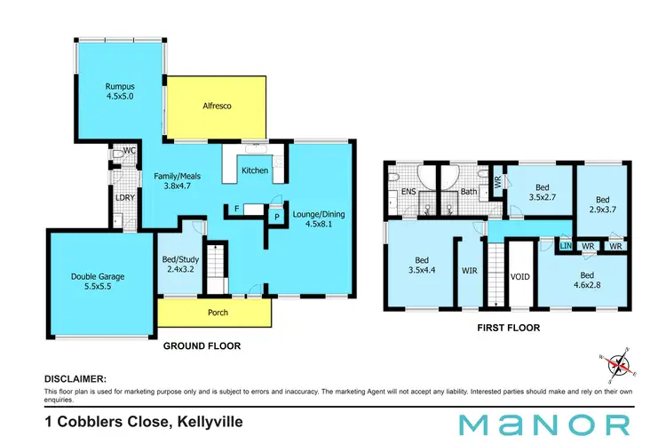 Floorplan of Homely house listing, 1 Cobblers Close, Kellyville NSW 2155