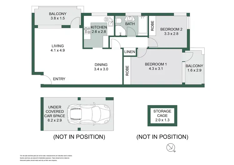 Floorplan of Homely apartment listing, 3/28 Crows Nest Road, Waverton NSW 2060