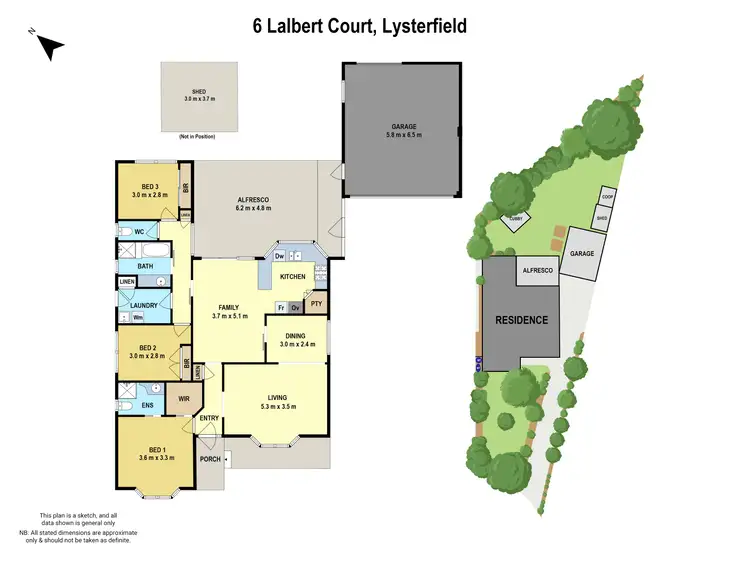 Floorplan of Homely house listing, 6 Lalbert Court, Lysterfield VIC 3156