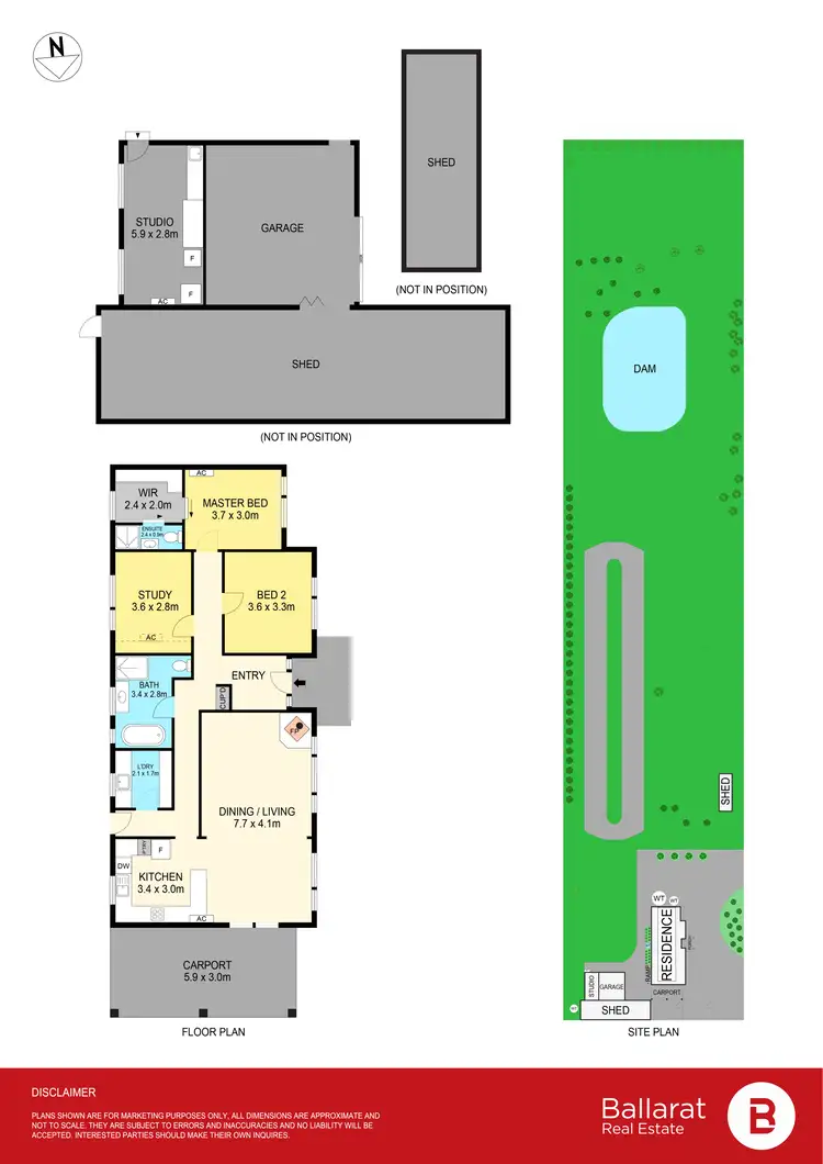 Floorplan of Homely house listing, 497 Post Office Road, Ross Creek VIC 3351
