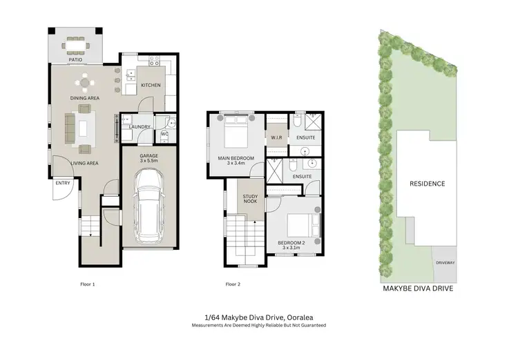 Floorplan of Homely house listing, 1/64 Makybe Diva Drive, Ooralea QLD 4740