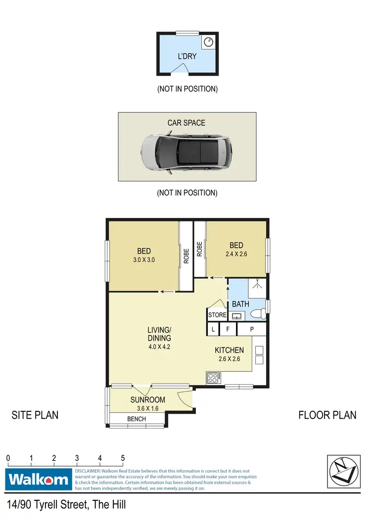 Floorplan of Homely unit listing, 14/90 Tyrrell Street, The Hill NSW 2300