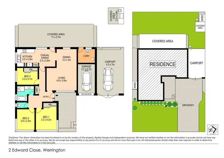 Floorplan of Homely house listing, 2 Edward Close, Werrington NSW 2747