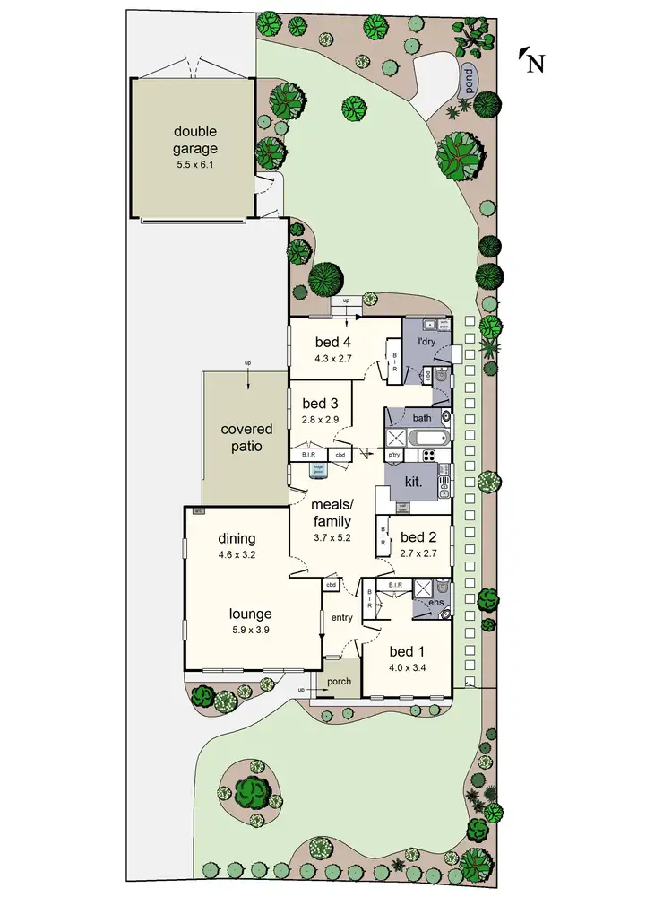 Floorplan of Homely house listing, 32 Gauntlet Avenue, Glen Waverley VIC 3150