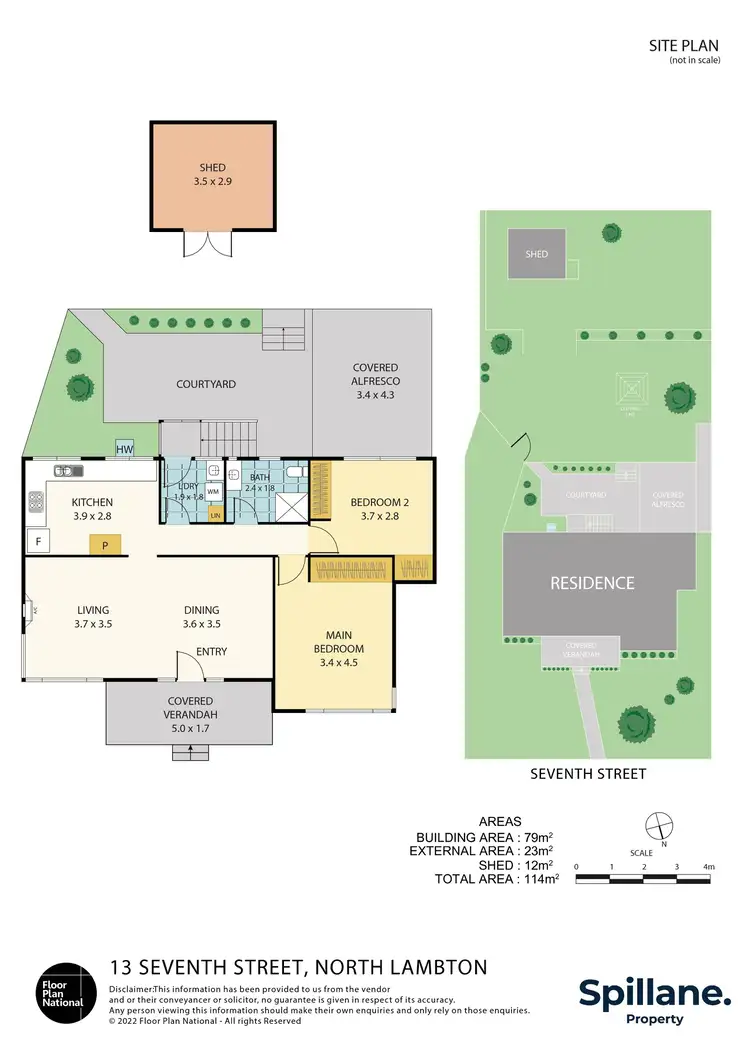 Floorplan of Homely house listing, 13 Seventh Street, North Lambton NSW 2299