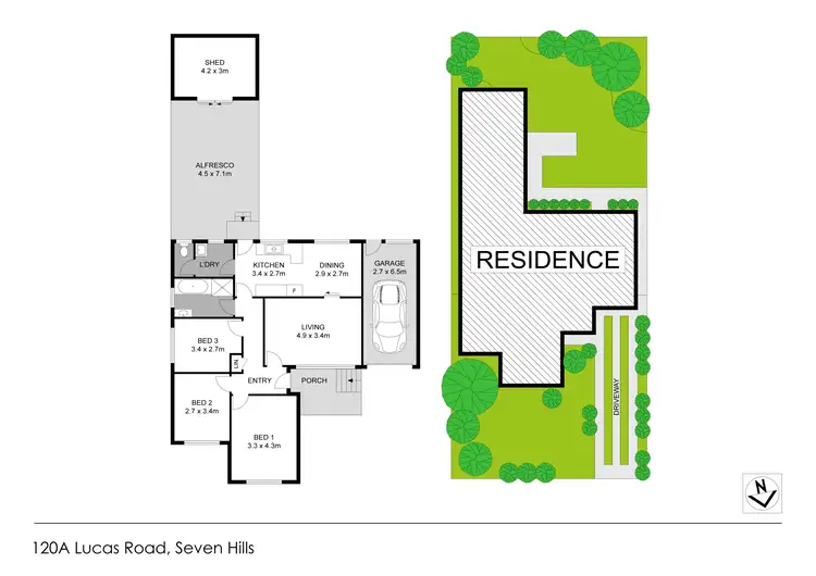 Floorplan of Homely house listing, 120a Lucas Road, Seven Hills NSW 2147