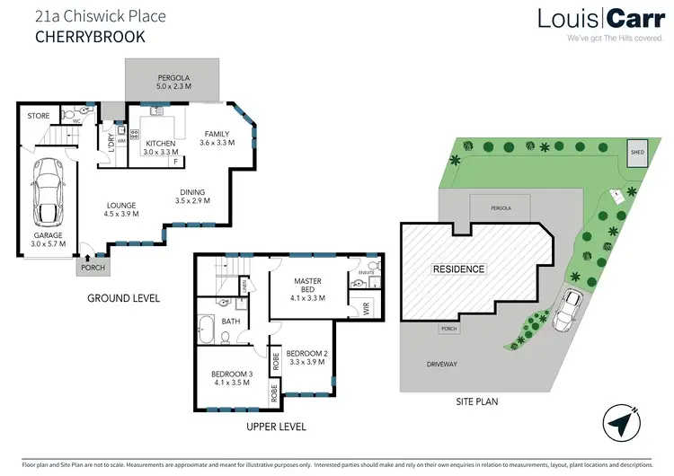Floorplan of Homely semi-detached listing, 21A Chiswick Place, Cherrybrook NSW 2126