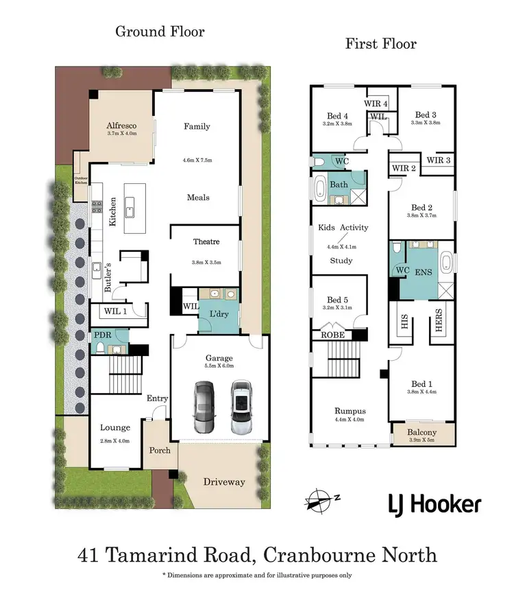 Floorplan of Homely house listing, 41 Tamarind Road, Cranbourne North VIC 3977