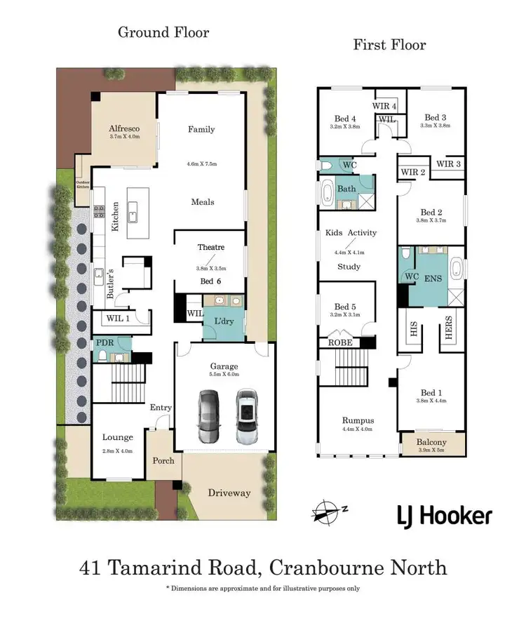 Floorplan of Homely house listing, 41 Tamarind Road, Cranbourne North VIC 3977