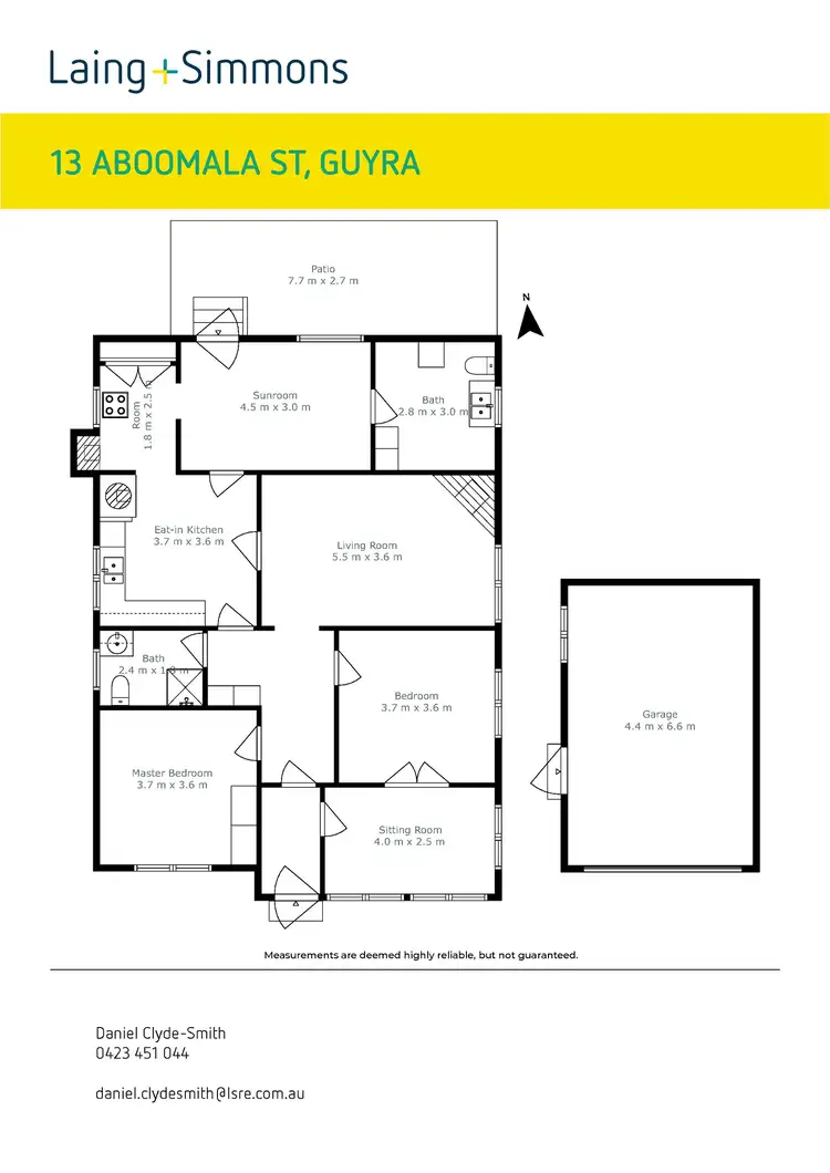 Floorplan of Homely house listing, 13 Aboomala Street, Guyra NSW 2365