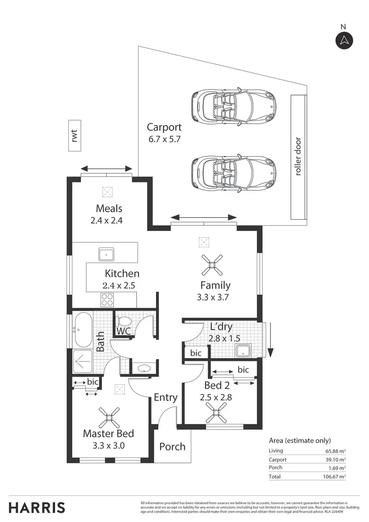 Floorplan of Homely unit listing, 1/11 Marsh Avenue, Para Hills SA 5096