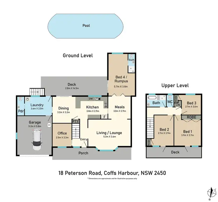 Floorplan of Homely house listing, 18 Peterson Road, Coffs Harbour NSW 2450
