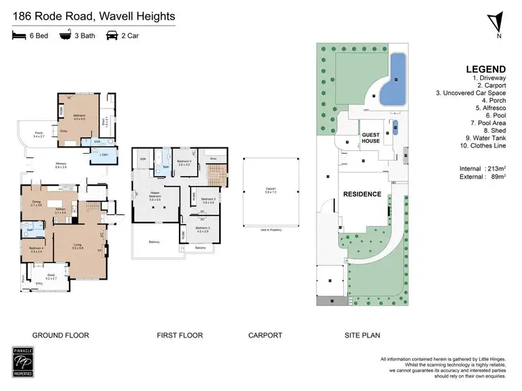 Floorplan of Homely house listing, 186 Rode Road, Wavell Heights QLD 4012