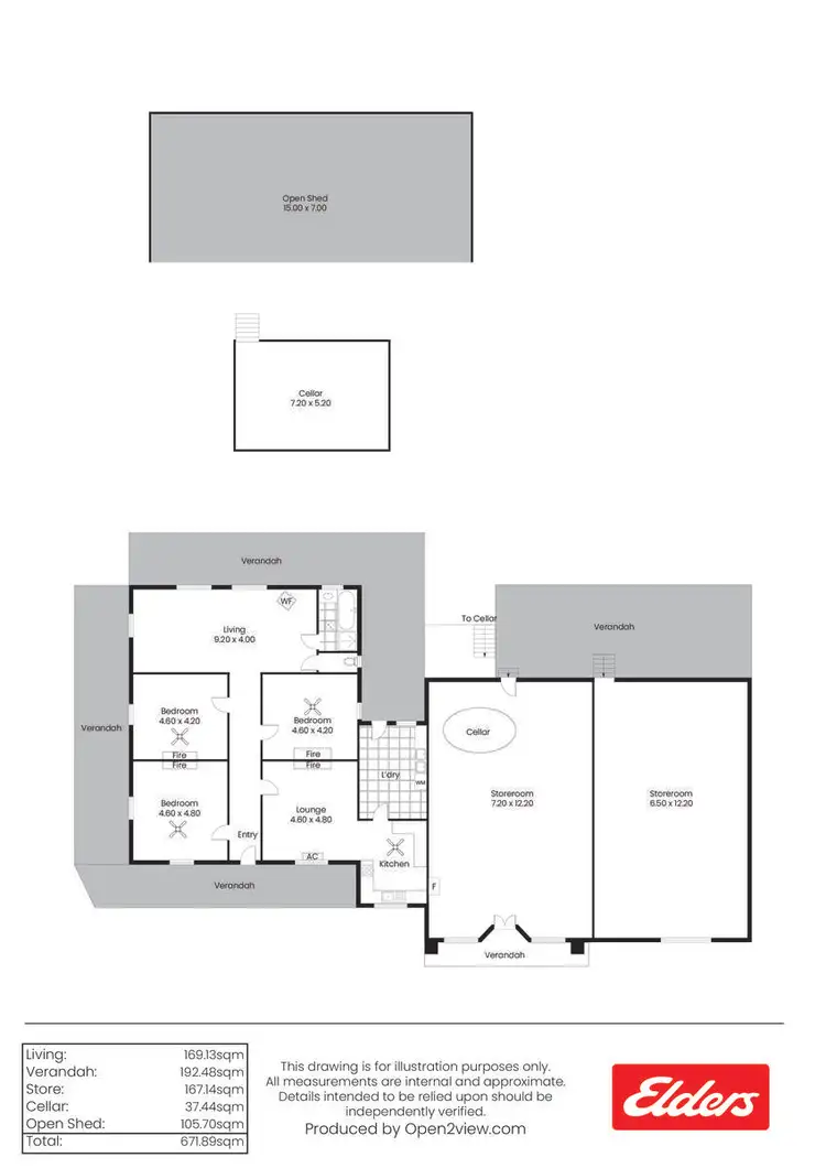 Floorplan of Homely rural property listing, 1338 Price Maurice Road, Pekina SA 5431