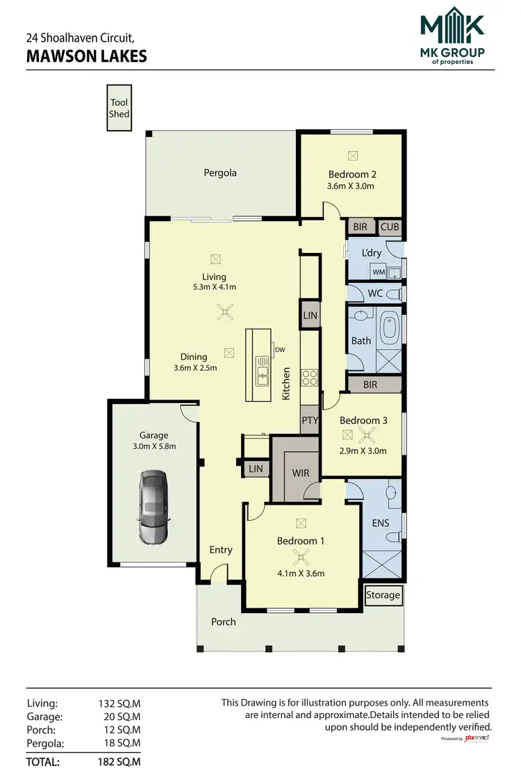 Floorplan of Homely house listing, 24 Shoalhaven Circuit, Mawson Lakes SA 5095