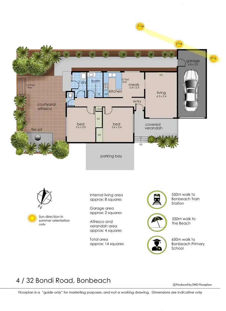 Floorplan of Homely unit listing, 4/32 Bondi Road, Bonbeach VIC 3196