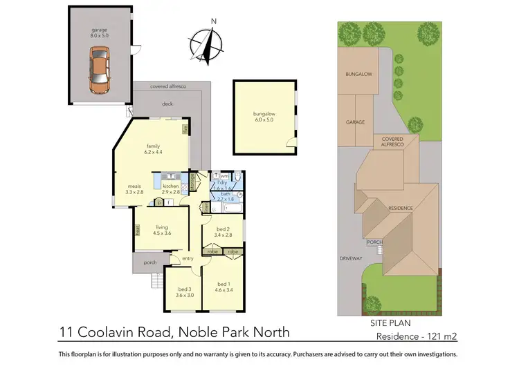 Floorplan of Homely house listing, 11 Coolavin Road, Noble Park North VIC 3174