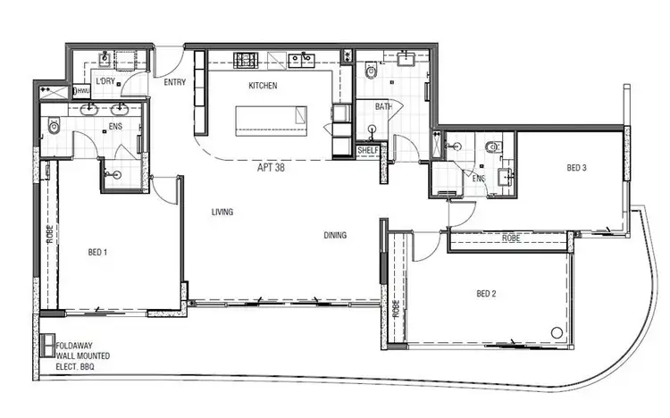Floorplan of Homely apartment listing, 803/21 Colin Street, West Perth WA 6005