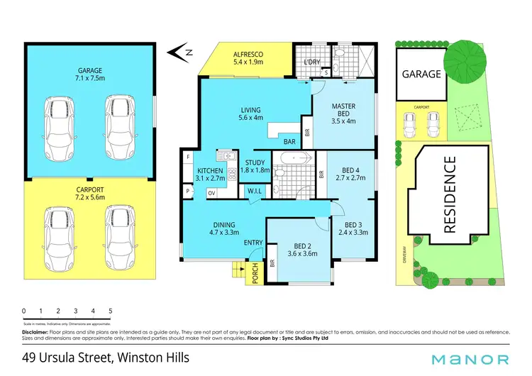 Floorplan of Homely house listing, 49 Ursula Street, Winston Hills NSW 2153