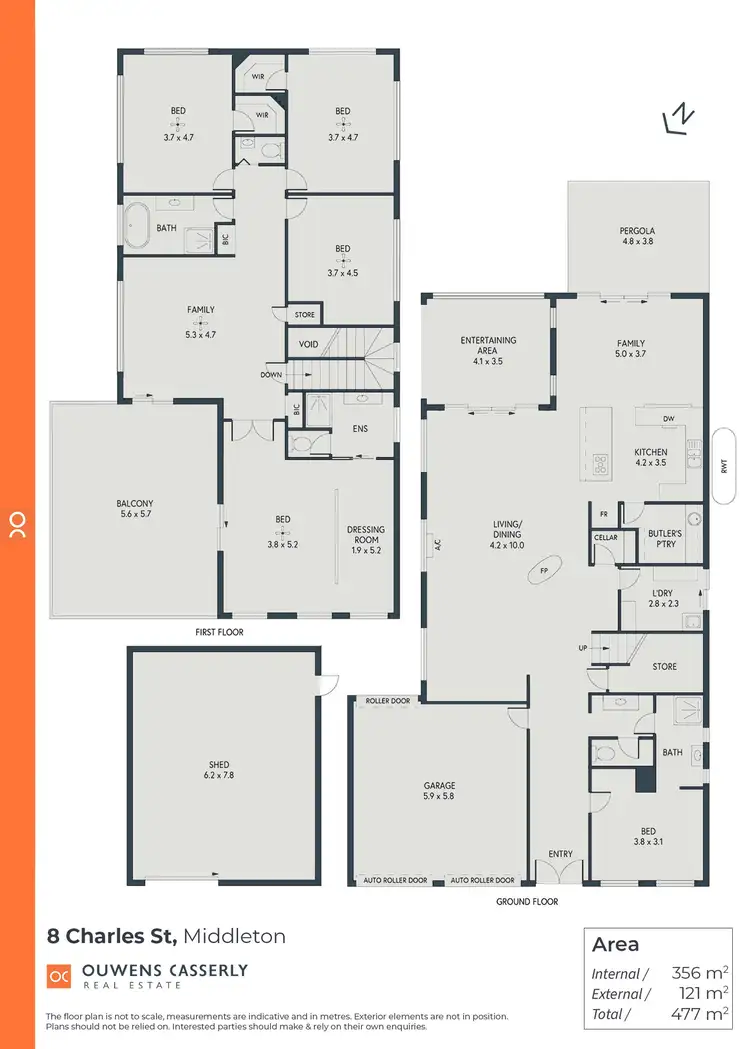 Floorplan of Homely house listing, 8 Charles Street, Middleton SA 5213