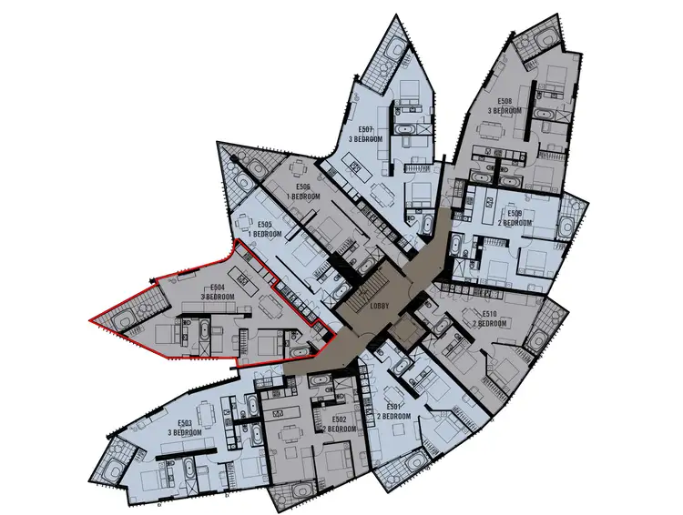 Floorplan of Homely apartment listing, E504/17 Bogong High Plains Road, Falls Creek VIC 3699