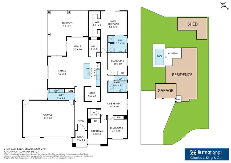 Floorplan of Homely house listing, 7 Red Gum Court, Moama NSW 2731