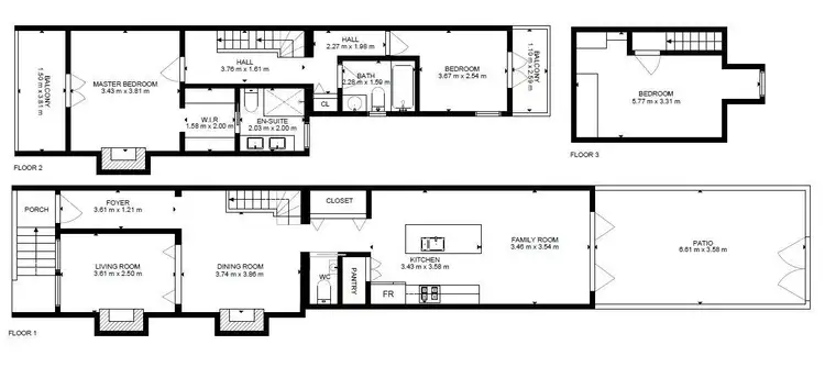 Floorplan of Homely terrace listing, 14 Norfolk Street, Paddington NSW 2021