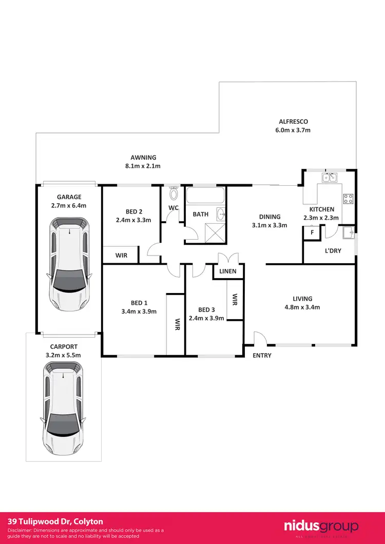 Floorplan of Homely house listing, 39 Tulipwood Drive, Colyton NSW 2760