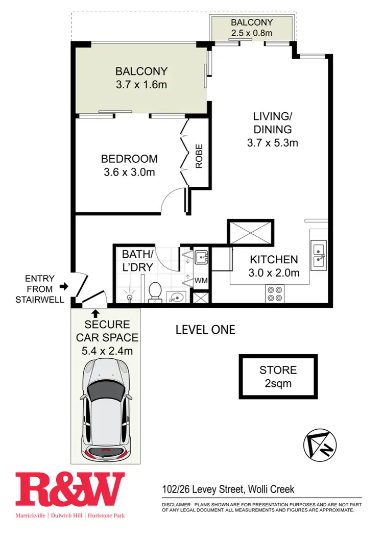 Floorplan of Homely apartment listing, 102/26 Levey Street, Wolli Creek NSW 2205