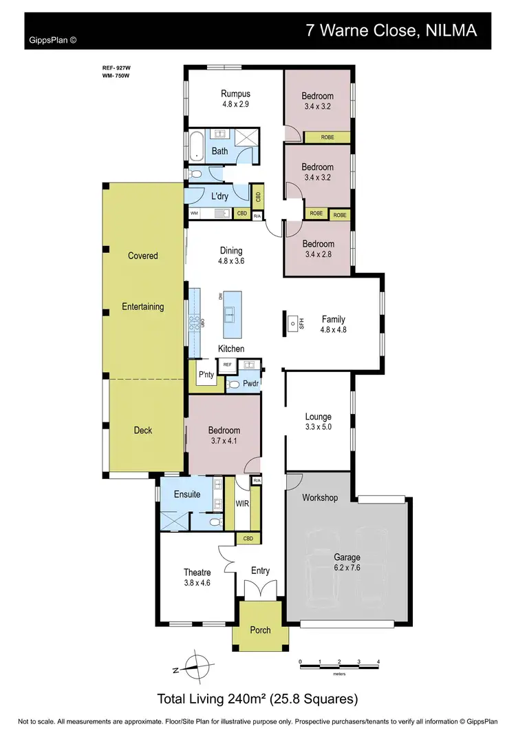 Floorplan of Homely house listing, 7 Warne Close, Nilma VIC 3821