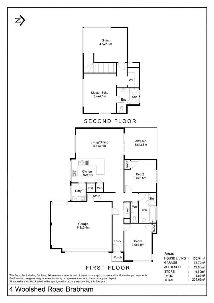 Floorplan of Homely house listing, 4 Woolshed Road, Brabham WA 6055