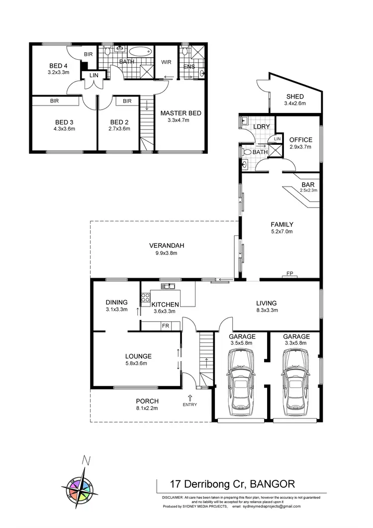 Floorplan of Homely house listing, 17 Derribong Crescent, Bangor NSW 2234