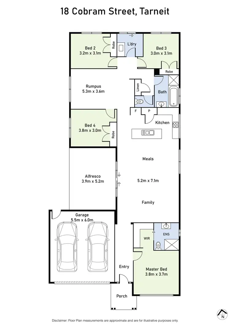Floorplan of Homely house listing, 18 Cobram Street, Tarneit VIC 3029