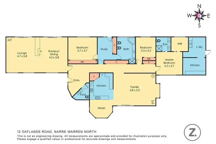 Floorplan of Homely house listing, 12 Oatlands Road, Narre Warren North VIC 3804