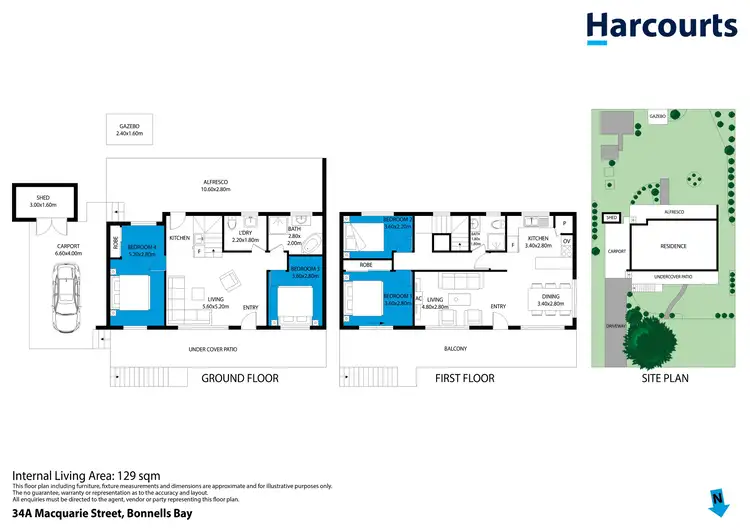 Floorplan of Homely house listing, 34A Macquarie Street, Bonnells Bay NSW 2264
