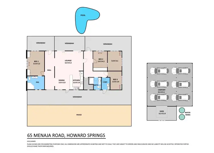 Floorplan of Homely house listing, 65 Menaja Road, Howard Springs NT 835