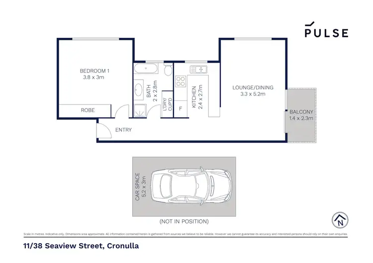 Floorplan of Homely apartment listing, 11/38 Seaview Street, Cronulla NSW 2230
