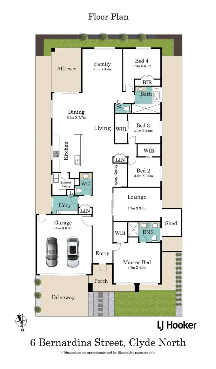 Floorplan of Homely house listing, 6 Bernardins Street, Clyde North VIC 3978