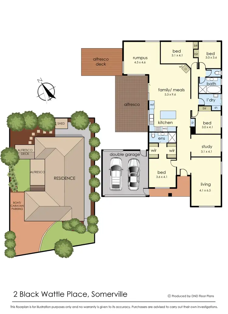Floorplan of Homely house listing, 2 Black Wattle Place, Somerville VIC 3912