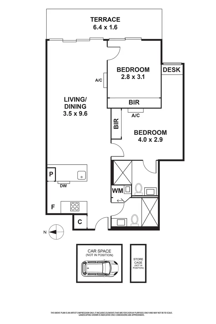 Floorplan of Homely apartment listing, 105/2B Dennis Street, Northcote VIC 3070