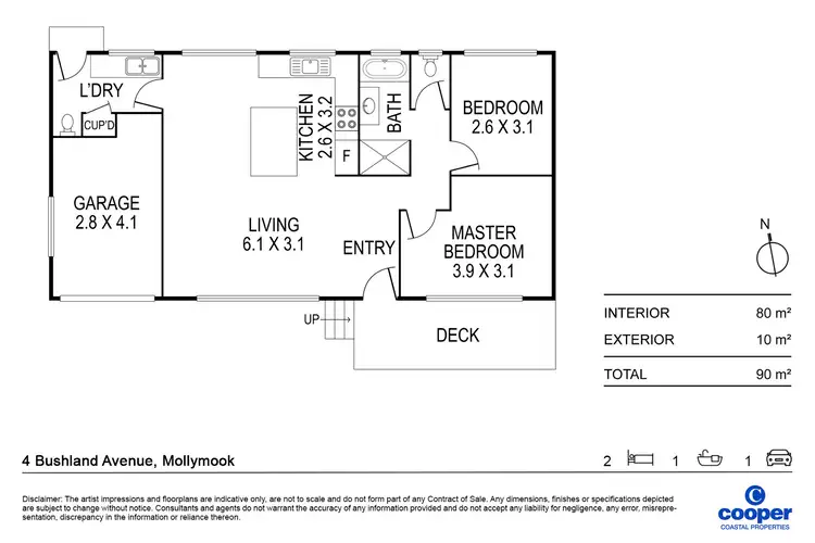 Floorplan of Homely house listing, 4 Bushland Avenue, Mollymook Beach NSW 2539