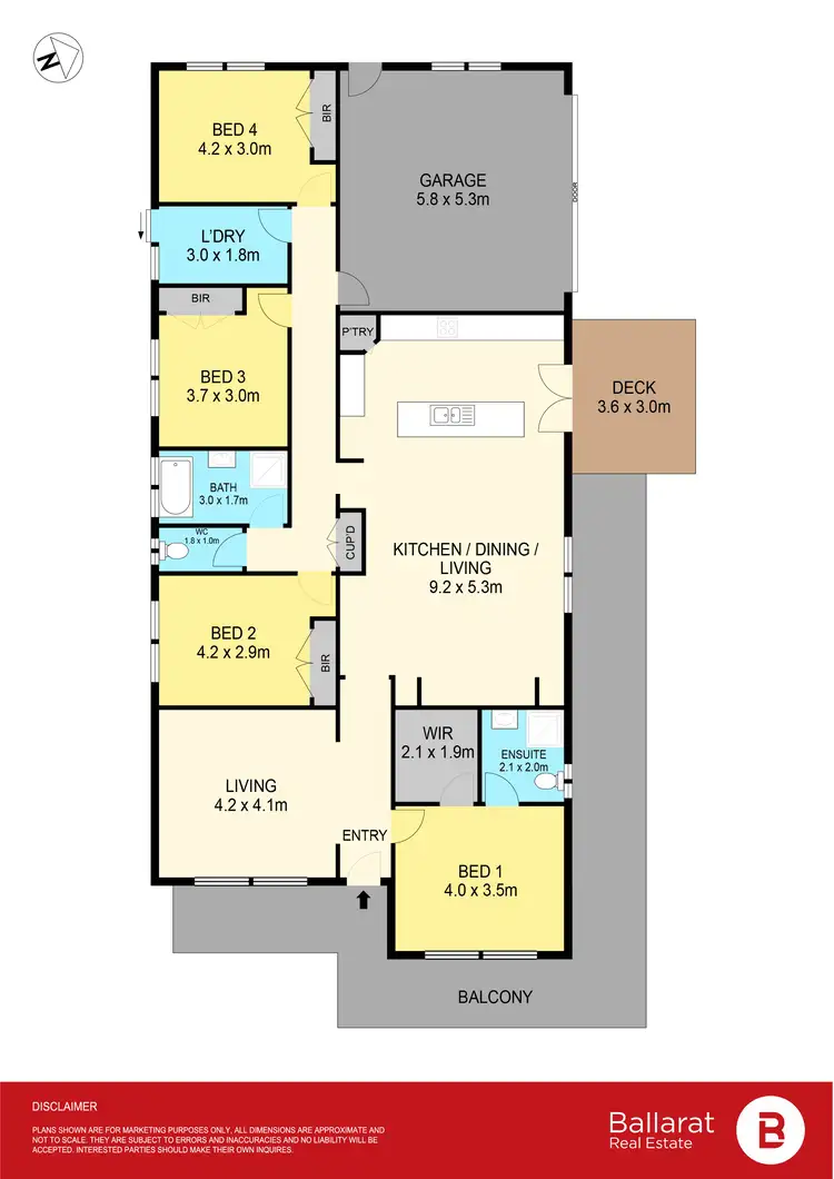 Floorplan of Homely house listing, 9 Eucalyptus Court, Beaufort VIC 3373