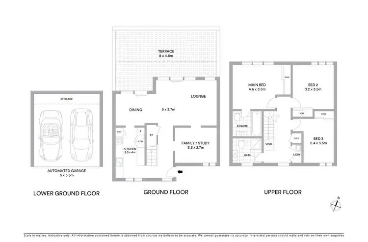 Floorplan of Homely townhouse listing, 18B Brook Street, Crows Nest NSW 2065