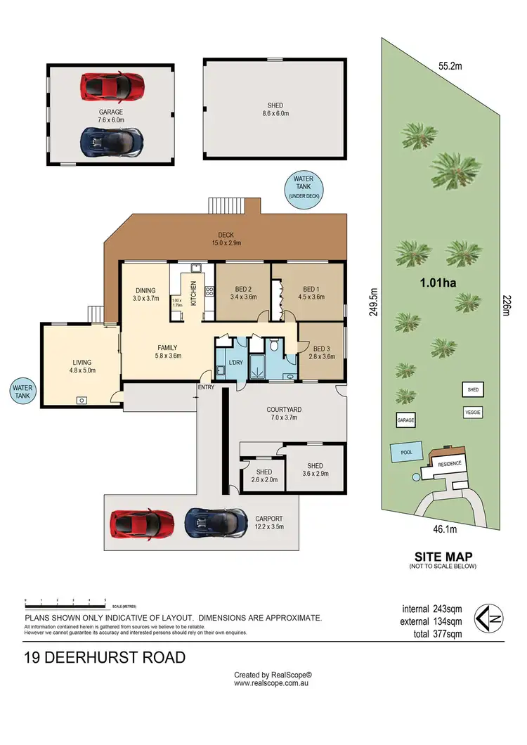 Floorplan of Homely rural property listing, 19 Deerhurst Road, Brookfield QLD 4069