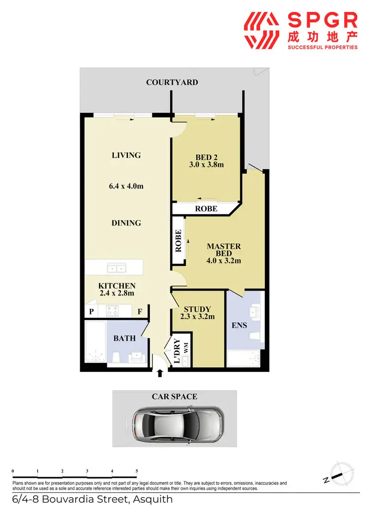 Floorplan of Homely apartment listing, 6/4-8 Bouvardia Street, Asquith NSW 2077