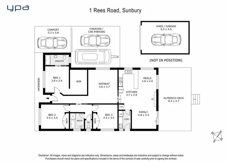 Floorplan of Homely house listing, 1 Rees Road, Sunbury VIC 3429