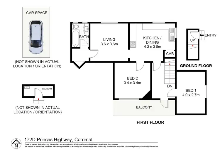 Floorplan of Homely apartment listing, 172D Princes Highway, Corrimal NSW 2518